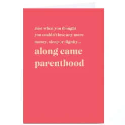 Card Factory Personalised Card - Along Came Parenthood
