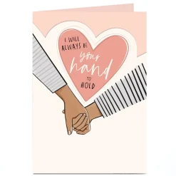 Card Factory Personalised Card - Always Be Your Hand to Hold