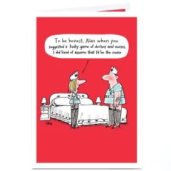 Sale Personalised Card - Doctors & Nurses Funny|Anniversary