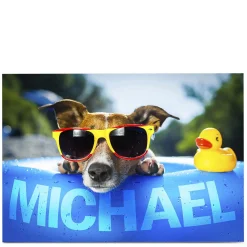 Online Personalised Card - Dog In Sunglasses Kids For Son|For Nephew