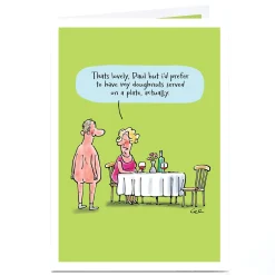 New Personalised Card - Doughnuts Cartoon Funny|Anniversary