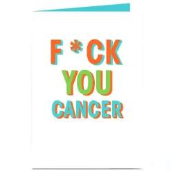 Card Factory Personalised Card - F You Cancer