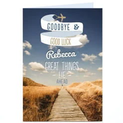 Hot Personalised Card - Goodbye & Good Luck New Job|Leaving