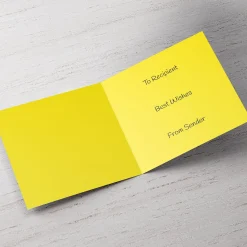 Clearance Personalised Card - Guinea Pig, Hic Hic Hooray Premium Square|Birthday