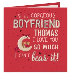 Card Factory Personalised Card - I Can't Bear It