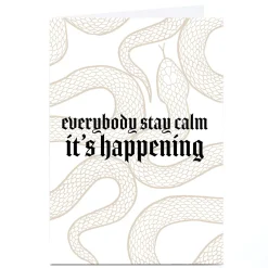 Outlet Personalised Card - It's Happening Kids Trending|For Kids