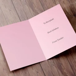 Kids Card Factory Personalised Card - Kitten Wearing A Bow