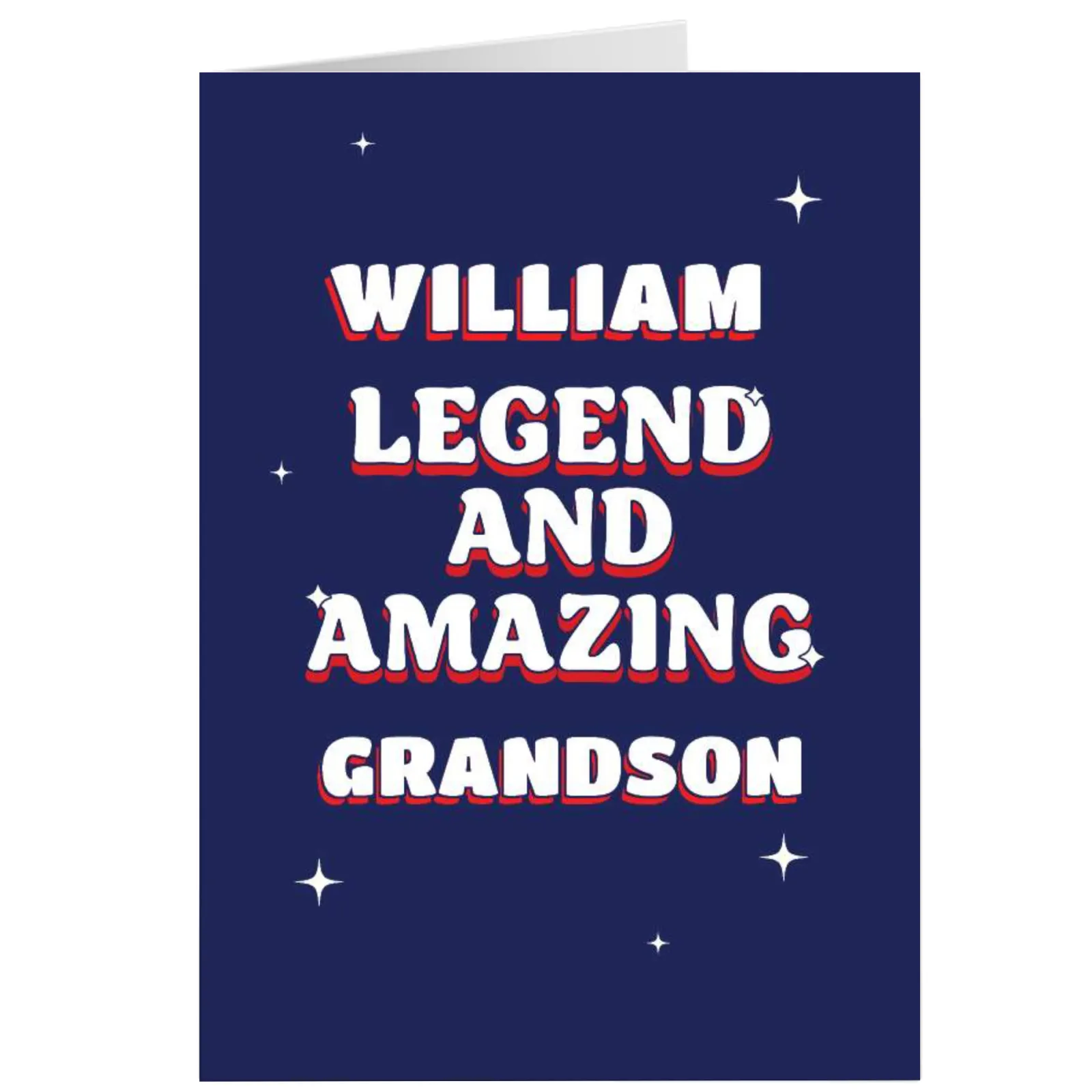 Best Personalised Card - Legend and Amazing Grandson, Any Name For Grandson|Grandson
