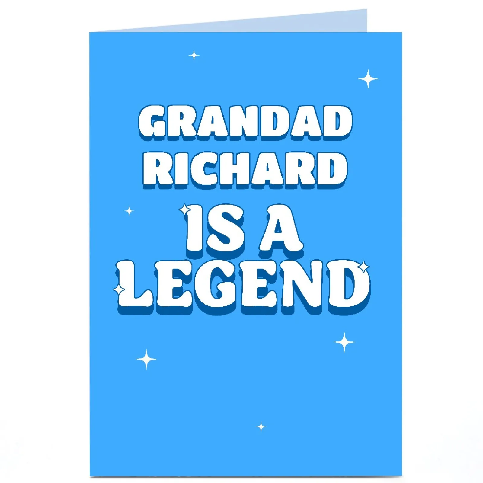 Hot Personalised Card - Legend Grandad Blue For Grandad|Birthday