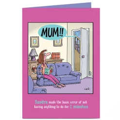 Card Factory Personalised Card - Mum's Basic Error