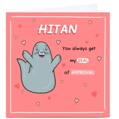 New Personalised Card - My Seal of Approval Any Occasion|Funny