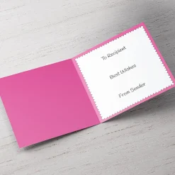 Card Factory Personalised Card - Nanny's Flowers Colour In Card