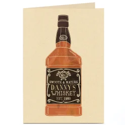 Best Personalised Card - Smooth & Mature Whisky Birthday|For Him