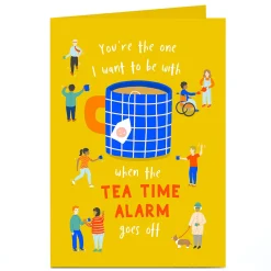 Best Personalised Card - Teatime Alarm For Friend|Trending