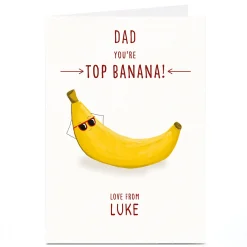 Personalised Card - Top Banana Dad For Dad|Father's Day