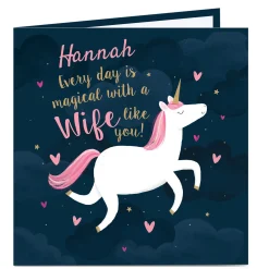 Discount Personalised Card - Wife, Magical Days For Wife|Anniversary