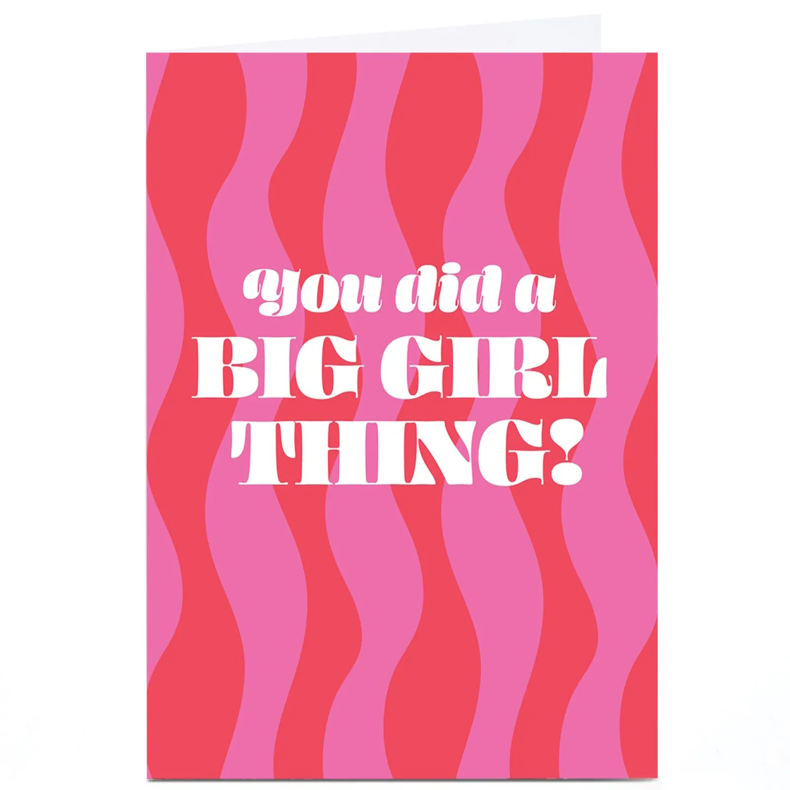 Online Personalised Card - You Did a Big Girl Thing! New Job|New Home