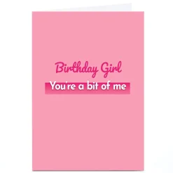 New Personalised Card - You're a Bit of Me For Wife|For Girlfriend