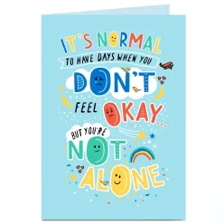 Card Factory Personalised Card - You're not Alone