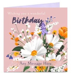 Discount Personalised Charity Birthday Card - Wonderful Wish For Wife|For Sister
