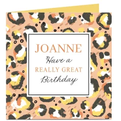 Card Factory Personalised Charity Birthday Card - Really Great Day