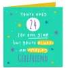 Clearance Personalised Charity Birthday Card - Always Amazing, Editable Age For Girlfriend|Special Age
