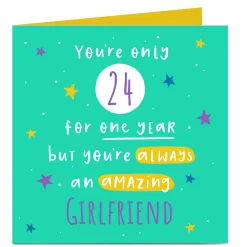 Clearance Personalised Charity Birthday Card - Always Amazing, Editable Age For Girlfriend|Special Age