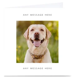 Personalised Charity Card - Labrador Kids Premium Square|Any Occasion