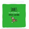 Discount Personalised Cheeky Christmas Card - Over-Eating Season Funny|Christmas