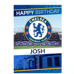 Best Personalised Chelsea FC Birthday Card Kids For Kids|Birthday