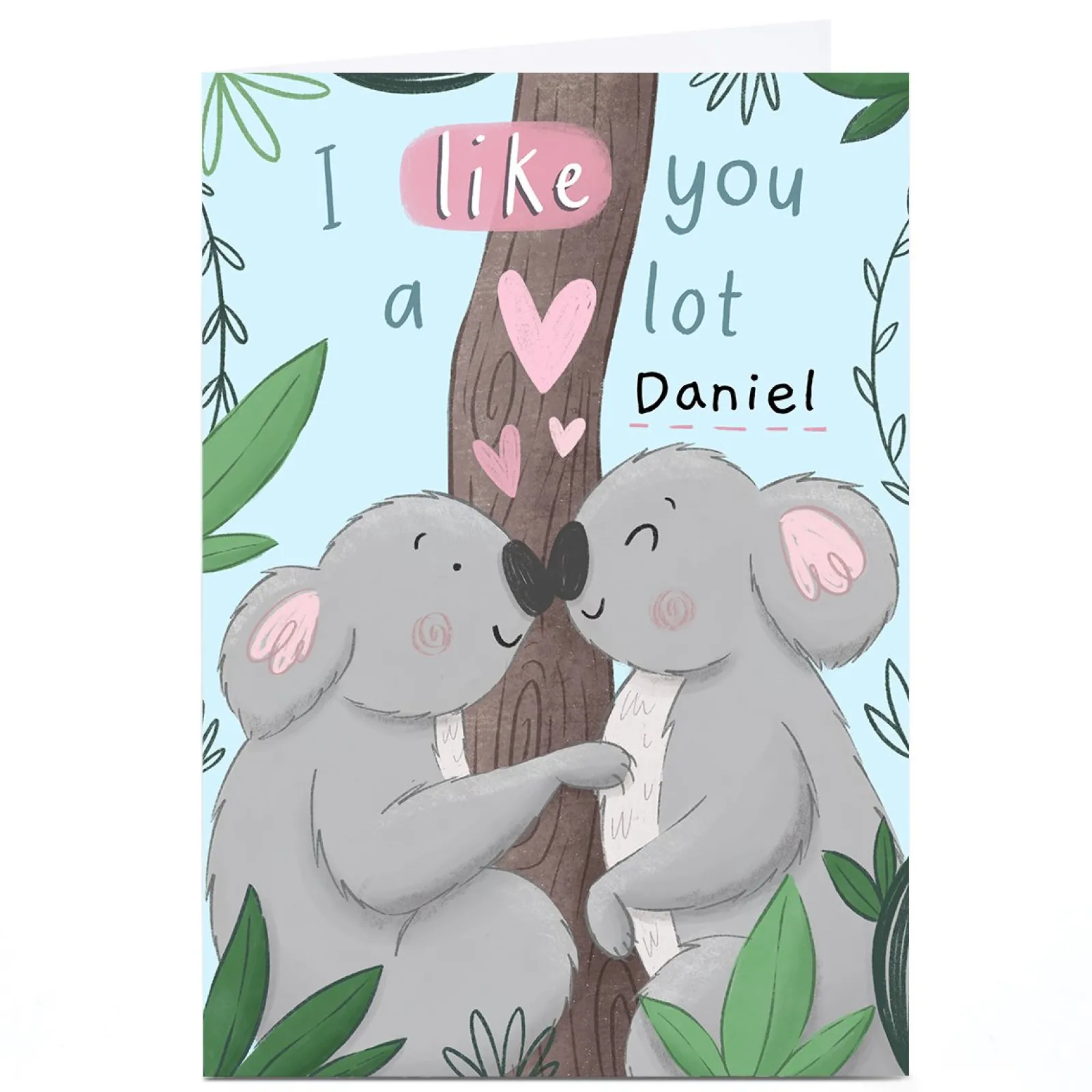 Card Factory Personalised Chloe Fae Card - I Like You A Lot