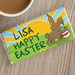 Sale Personalised Chocolate Bar - Happy Easter Sunset Kids Chocolate & Sweets|Gifts For Kids
