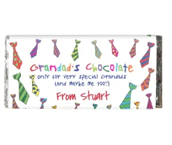Hot Personalised Chocolate Bar - Grandad's Chocolate For Me Too Chocolate & Sweets|Gifts For Him
