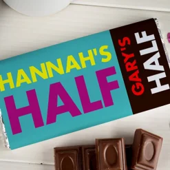 Clearance Personalised Chocolate Bar - My Half Your Half Chocolate & Sweets|Anniversary Gifts