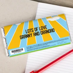 Kids Card Factory Personalised Chocolate Bar - Easter Bunny Sunset