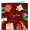 Best Personalised Christmas Card - Christmas Gifts, Any Name Premium Square|Funny