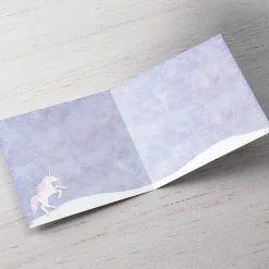 Card Factory Personalised Christmas Card - Magical Unicorn, Granddaughter