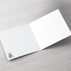 Clearance Personalised Christmas Card - To The Both Of You, Rabbits Premium Square|Christmas