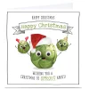 New Personalised Christmas Card - A Christmas To Sprout About Funny|Christmas