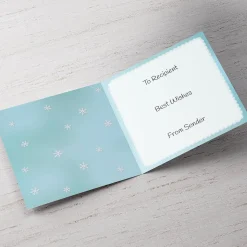 Card Factory Personalised Christmas Card - Mum & Dad Snow Couple