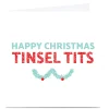 Online Personalised Christmas Card - Tinsel Tits Funny|Christmas