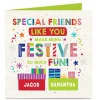 Card Factory Personalised Christmas Card - Special Friends So Much Fun