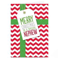Sale Personalised Christmas Card - Special Nephew Christmas