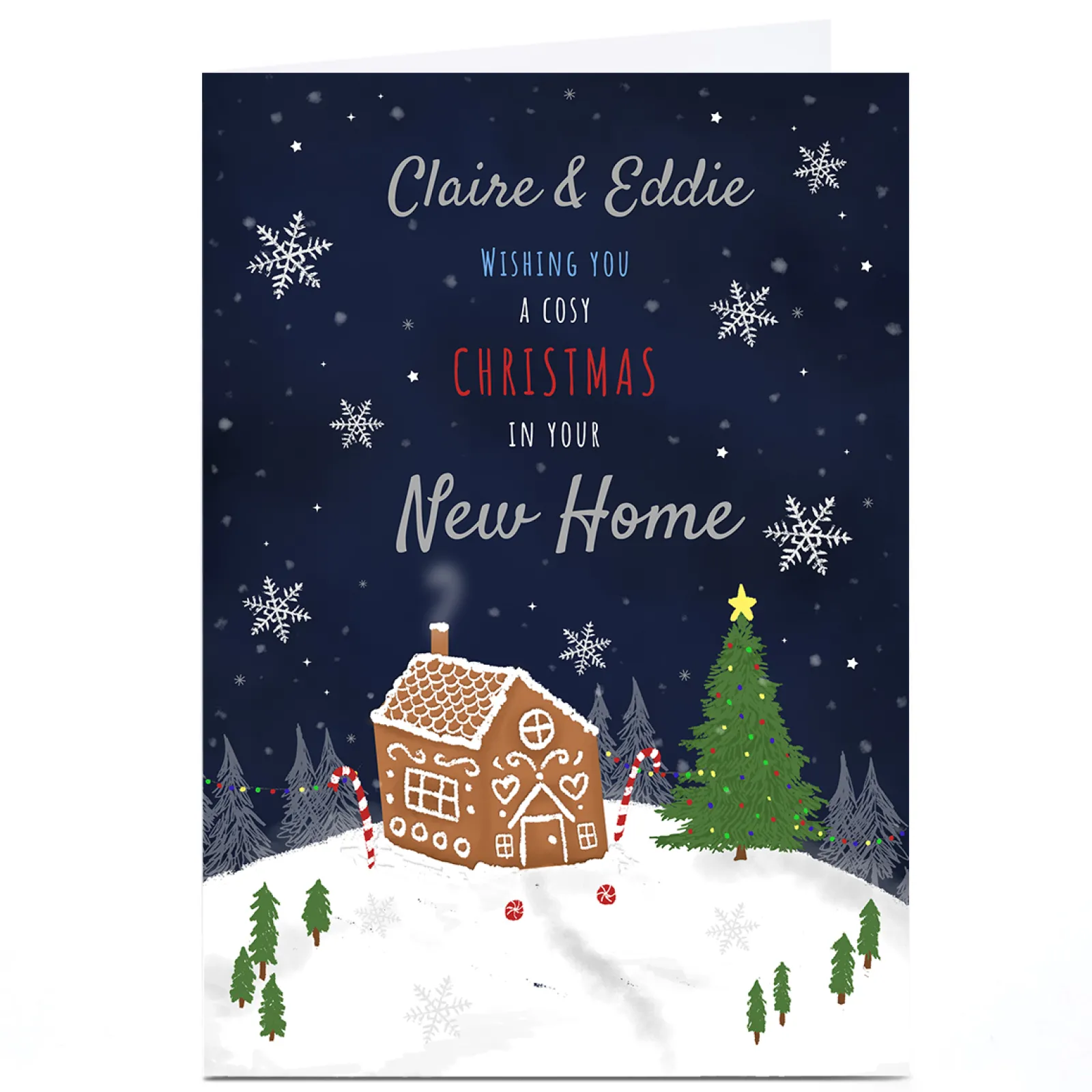 Outlet Personalised Christmas Card - In Your New Home New Home|Christmas