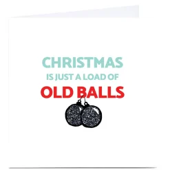 Hot Personalised Christmas Card - Christmas Is Just A Load Of Old Balls Funny|Christmas