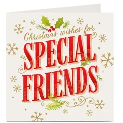 Card Factory Personalised Christmas Card - For Special Friends
