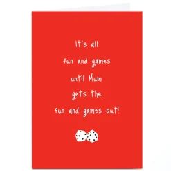 Online Personalised Christmas Card - Fun and Games Any Occasion|Funny