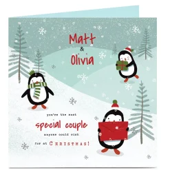 Card Factory Personalised Christmas Card - The Most Special Couple