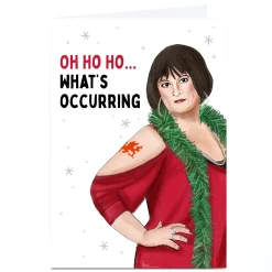Personalised Christmas Card - Oh Ho Ho What's Occurring Trending|Funny