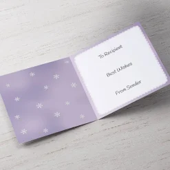 Card Factory Personalised Christmas Card - Grandma Snowlady